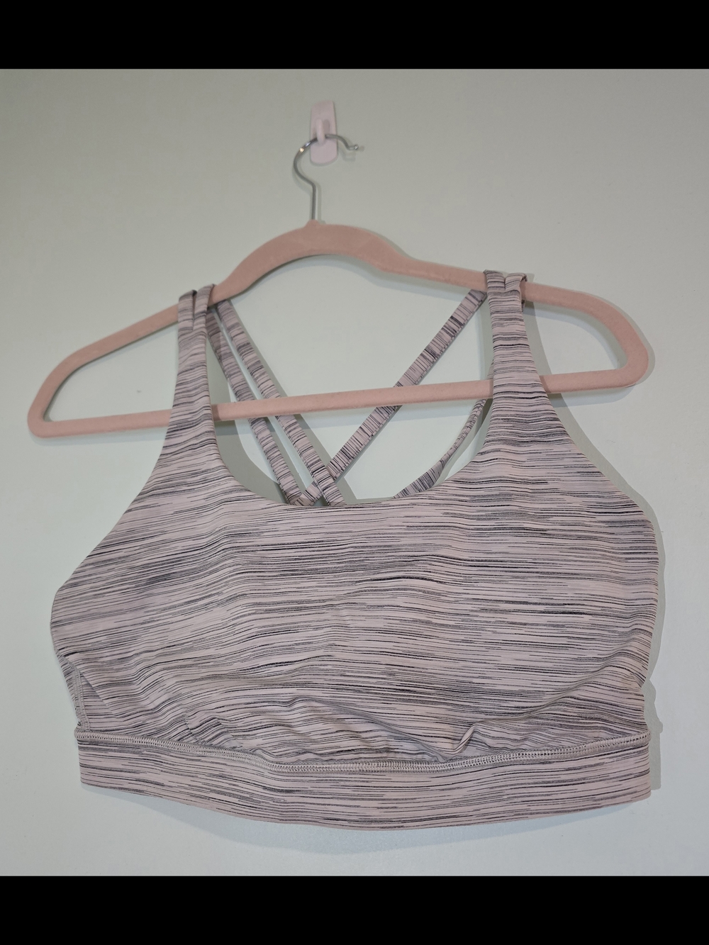 🍋LULULEMON 🍋 Energy Bra- Space Dye Camo White Silver Spoon